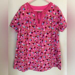 Pink Chicken Boho Tunic Cherries Dress Little girl’s 6 Y Child’s Small S NWOT